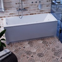Акриловая ванна Aquatek Либра New 150x70 LIB150N-0000008 без гидромассажа без панелей с каркасом (разборный) со слив-переливом