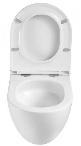 Унитаз Sintesi SIN-TS-ELL-153 подвесной цвет Белый матовый с сиденьем Микролифт