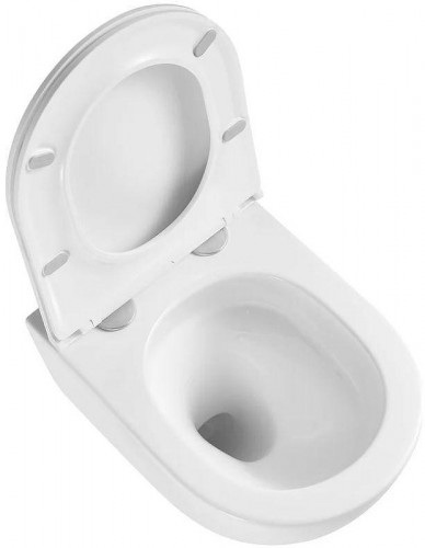 Унитаз Sintesi SIN-TS-ELL-153 подвесной цвет Белый матовый с сиденьем Микролифт
