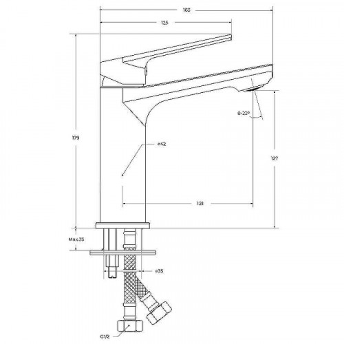 Смеситель для раковины Cezares Comfort COMFORT-LS-01-W0 Хром