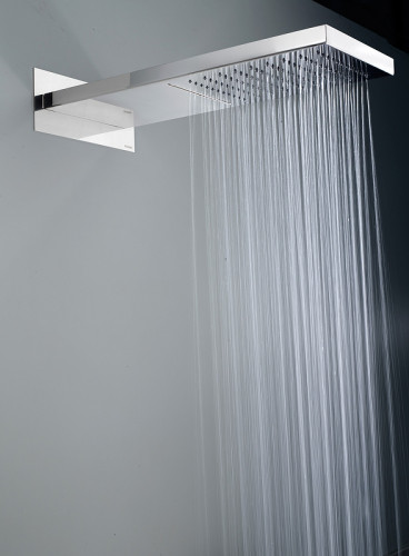 Верхний душ Bossini Manhattan I00570.073 Черный матовый нержавеющая сталь на стену