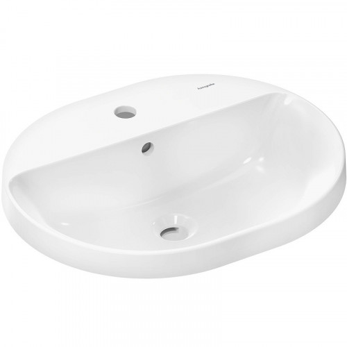 Раковина Hansgrohe Xuniva U 55 60161450 Белая полувстраиваемая