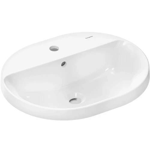 Раковина Hansgrohe Xuniva U 55 60161450 Белая полувстраиваемая