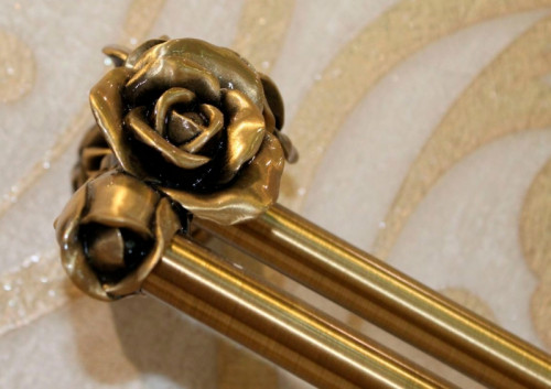 Полотенцедержатель Art&amp;Max Rose AM-B-0918-B двойной Бронза