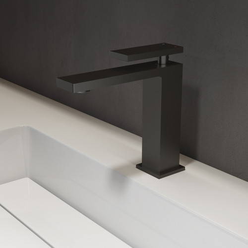 Смеситель для раковины Vincea Dice VBF-2DS1MB Черный матовый нержавеющая сталь