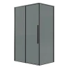 Душевой уголок Grossman Galaxy 120x100 120.K33.01.1210.21.10 профиль Черный матовый стекло тонированное