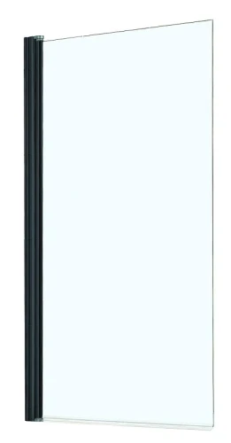 Шторка на ванну Azario Merrit 80 AZ-NF6211-1 800 BLACK профиль Черный стекло прозрачное