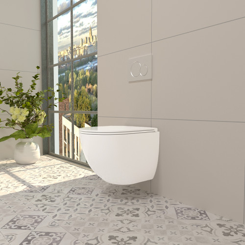 Унитаз WellWant Aura WWU01121WK подвесной с сиденьем Микролифт