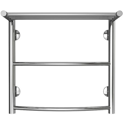 Водяной полотенцесушитель Azario Verona 500x500 П5 AZ04155P с полкой, нижнее/диагональное подключение, G 1/2 Хром