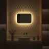 Зеркало Defesto Aura 60х40 DF 2972RH с подсветкой 17W-3000K/ИК - выключатель/Теплый белый свет/Черная рама