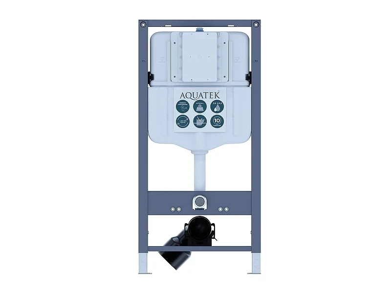 Инсталляция Aquatek Pneumo N49 INSP-0000002 для унитаза без клавиши смыва