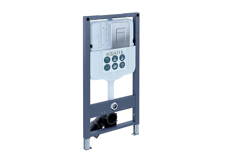 Инсталляция Aquatek Pneumo N49 INSP-0000002 для унитаза без клавиши смыва