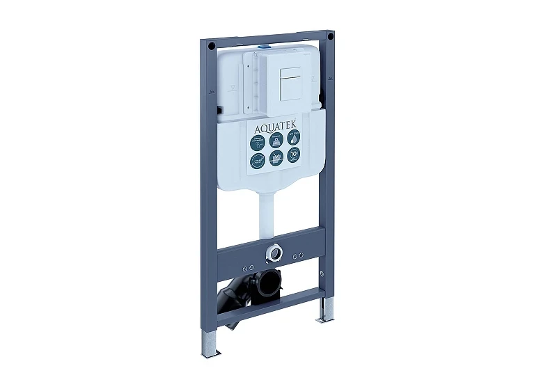 Инсталляция Aquatek Pneumo N49 INSP-0000002 для унитаза без клавиши смыва