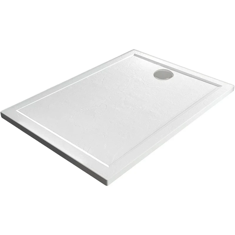 Душевой поддон из искусственного камня Veconi Pietra W 120x80 PT-W-12080-RU Белый