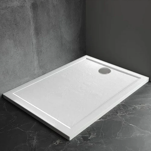 Душевой поддон из искусственного камня Veconi Pietra W 120x80 PT-W-12080-RU Белый