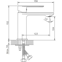 Смеситель для раковины Haiba HB10590-7 Черный однорычажный