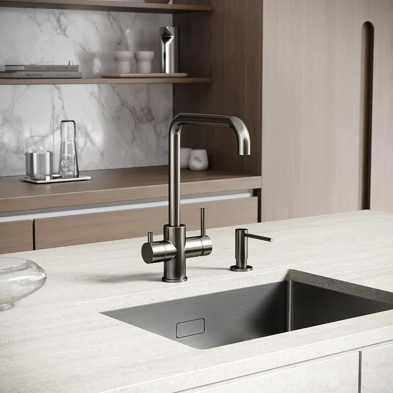 Смеситель для кухни Sancos Vela SC4013GG цвет Вороненая сталь