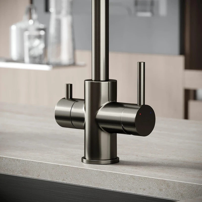 Смеситель для кухни Sancos Vela SC4013GG цвет Вороненая сталь