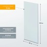 Шторка на ванну Reflection 50х140 RX14050CСR-07 профиль Хром стекло прозрачное