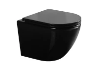 Унитаз Gid Convexo Tr2122BL 62237Y подвесной цвет Черный глянцевый с сиденьем Микролифт