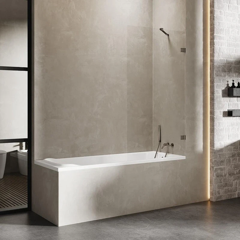 Шторка для ванны New Trendy AVEXA Gunmetal brushed x50 EXK-3515