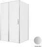 Душевой уголок Allen Brau Priority 120x100 3.31032.BA+3.31047.BA цвет профиля Серебро браш стекло прозрачное