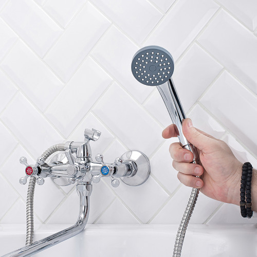 Смеситель для ванны Ростовская Мануфактура Сантехники SL71-143 универсальный Хром