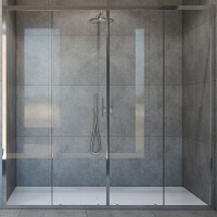 Душевая дверь Vincea Garda 170 VDS-1G2170CL профиль Хром стекло прозрачное