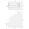 Полка корзина Artwelle Universell 4133 угловая Хром