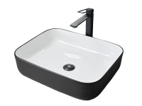 Раковина-чаша Gid Geometrico 50 Nc366 52205 цвет Белый Черный