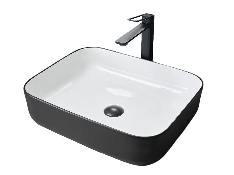 Раковина-чаша Gid Geometrico 50 Nc366 52205 цвет Белый Черный