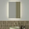 Зеркало Defesto Glow 50х70 DF 2504S с подсветкой 21W-4500К/с фацетом/Сенсорный выключатель/Нейтральный белый свет