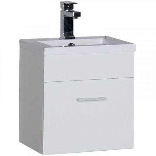 Тумба под раковину Aquanet Нота 40 159137 подвесная Белая МДФ / ЛДСП