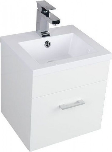 Тумба под раковину Aquanet Нота 40 159137 подвесная Белая МДФ / ЛДСП