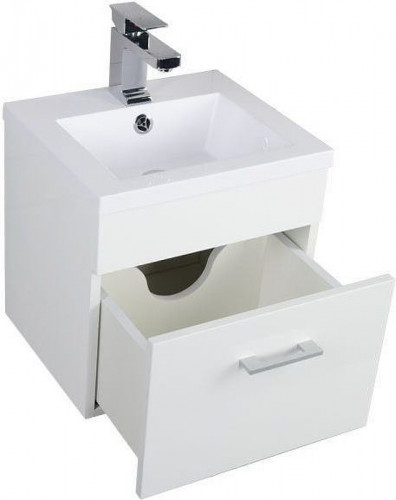 Тумба под раковину Aquanet Нота 40 159137 подвесная Белая МДФ / ЛДСП