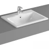 Раковина Vitra S20 55 5465B003-0001 Белая фарфор полувстраиваемая