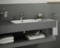 Раковина Vitra S20 55 5465B003-0001 Белая фарфор полувстраиваемая
