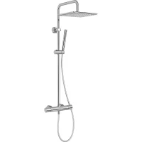 Душевая система Jacob Delafon Brigitte E32850-CP с термостатом Хром латунь на стену