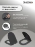 Унитаз с инсталляцией Grossman Classic 97.4455GMS.04.10M цвет Серый матовый с сиденьем Микролифт с клавишей смыва цвет Хром