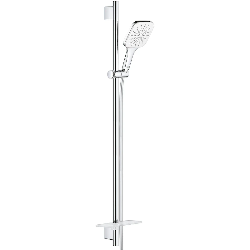 Душевой гарнитур Grohe Rainshower SmartActive 26586LS0 Белая луна Хром латунь на стену