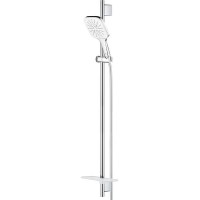 Душевой гарнитур Grohe Rainshower SmartActive 26586LS0 Белая луна Хром латунь на стену