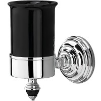 Стакан для зубных щеток Devon&amp;Devon Black Diamond BLKD503CRNE Хром Черный