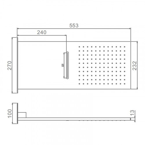 Верхний душ Raglo R452.01 цвет Хром