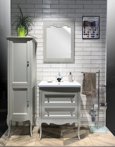 Зеркало Creto Viva 60 13-60W White МДФ / ЛДСП, массив дерева, стекло