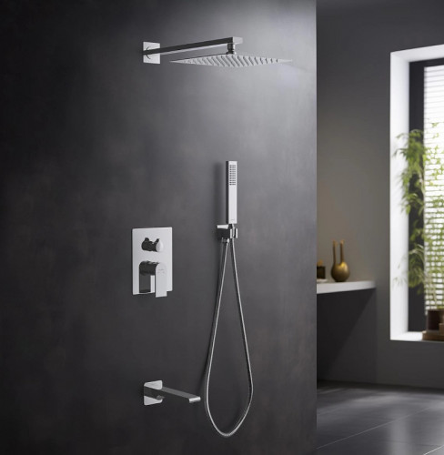 Душевая система Aquatek Лира AQ1473CR Хром латунь встраиваемый