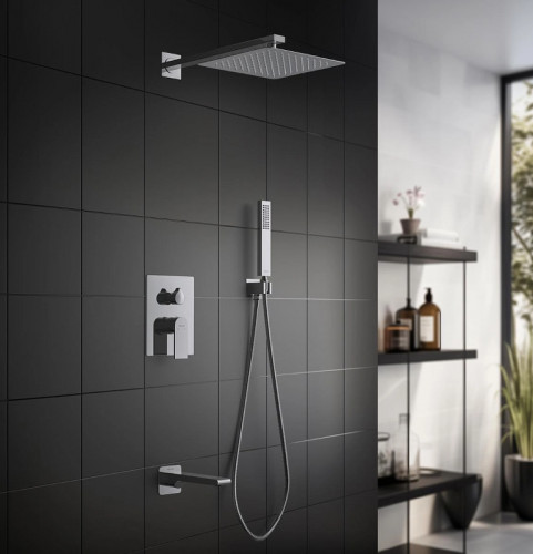 Душевая система Aquatek Лира AQ1473CR Хром латунь встраиваемый