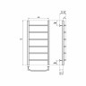 Водяной полотенцесушитель Point Афина PN04158 П6 500x800 Хром