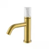 Смеситель для раковины Boheme Stick 121-MG-MR-W цвет Золото матовое