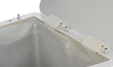 Корзина для белья Geralis RBH-U Ромб Бежевая темная, кант Хром, угловая
