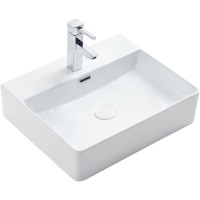 Раковина Aquatek 50 AQ3231-00 Белая фаянс накладная